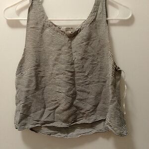 Cotton On Black and White Striped Tank Top